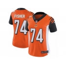 Women's Nike Cincinnati Bengals #74 Jake Fisher Vapor Untouchable Limited Orange Alternate NFL Jersey