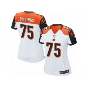 Women's Nike Cincinnati Bengals #75 Andrew Billings Limited White NFL Jersey