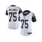 Women's Nike Cincinnati Bengals #75 Andrew Billings Limited White Rush NFL Jersey