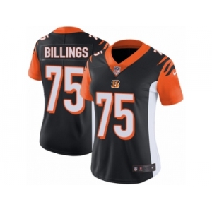 Women's Nike Cincinnati Bengals #75 Andrew Billings Vapor Untouchable Limited Black Team Color NFL Jersey