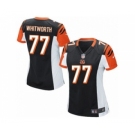 Women's Nike Cincinnati Bengals #77 Andrew Whitworth Game Black Team Color NFL Jersey