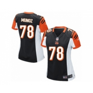 Women's Nike Cincinnati Bengals #78 Anthony Munoz Game Black Team Color NFL Jersey