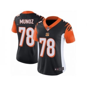 Women's Nike Cincinnati Bengals #78 Anthony Munoz Vapor Untouchable Limited Black Team Color NFL Jersey
