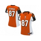 Women's Nike Cincinnati Bengals #87 C.J. Uzomah Limited Orange Alternate NFL Jersey