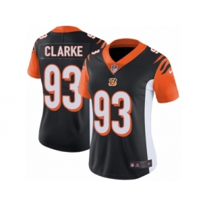 Women's Nike Cincinnati Bengals #93 Will Clarke Vapor Untouchable Limited Black Team Color NFL Jersey