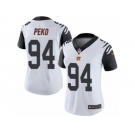 Women's Nike Cincinnati Bengals #94 Domata Peko Limited White Rush NFL Jersey