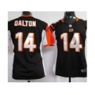 nike women nfl jerseys cincinnati bengals #14 dalton black[nike]