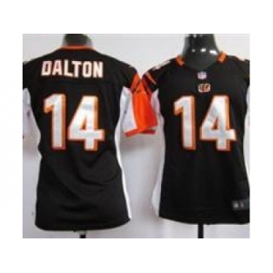 nike women nfl jerseys cincinnati bengals #14 dalton black[nike]
