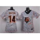 nike women nfl jerseys cincinnati bengals #14 dalton [fem fan zebra]