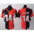 nike women nfl jerseys cincinnati bengals #14 dalton orange-black[nike split]