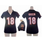 nike women nfl jerseys cincinnati bengals #18 green black[draft him ii top]