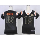 nike women nfl jerseys cincinnati bengals #18 green black[fashion Rhinestone sequins]