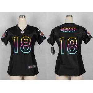 nike women nfl jerseys cincinnati bengals #18 green black[nike fashion]