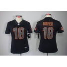 nike women nfl jerseys cincinnati bengals #18 green black[nike impact limited]