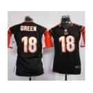 nike women nfl jerseys cincinnati bengals #18 green black[nike]