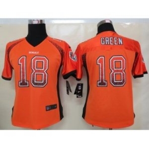 nike women nfl jerseys cincinnati bengals #18 green orange[Elite drift fashion]