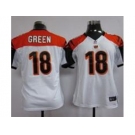 nike women nfl jerseys cincinnati bengals #18 green white[nike]