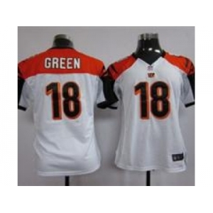 nike women nfl jerseys cincinnati bengals #18 green white[nike]