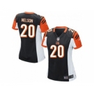 nike women nfl jerseys cincinnati bengals #20 reggie nelson black[nike]