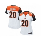 nike women nfl jerseys cincinnati bengals #20 reggie nelson white[nike]