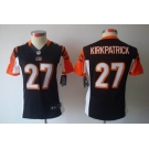 nike women nfl jerseys cincinnati bengals #27 kirkpatrick black[nike limited]