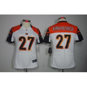 nike women nfl jerseys cincinnati bengals #27 kirkpatrick white[nike]