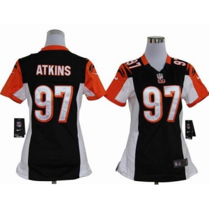 nike women nfl jerseys cincinnati bengals #97 atkins black[nike]