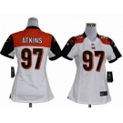 nike women nfl jerseys cincinnati bengals #97 atkins white[nike]