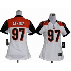 nike women nfl jerseys cincinnati bengals #97 atkins white[nike]