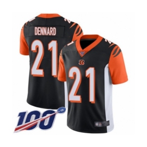 Youth Cincinnati Bengals #21 Darqueze Dennard Black Team Color Vapor Untouchable Limited Player 100th Season Football Jersey