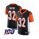 Youth Cincinnati Bengals #32 Mark Walton Black Team Color Vapor Untouchable Limited Player 100th Season Football Jersey