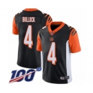 Youth Cincinnati Bengals #4 Randy Bullock Black Team Color Vapor Untouchable Limited Player 100th Season Football Jersey