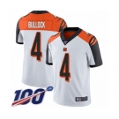 Youth Cincinnati Bengals #4 Randy Bullock White Vapor Untouchable Limited Player 100th Season Football Jersey