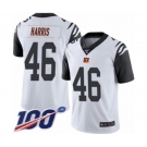 Youth Cincinnati Bengals #46 Clark Harris Limited White Rush Vapor Untouchable 100th Season Football Jersey