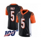 Youth Cincinnati Bengals #5 Ryan Finley Black Team Color Vapor Untouchable Limited Player 100th Season Football Jersey