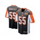 Youth Cincinnati Bengals #55 Vontaze Burfict Nike Black 50th Anniversary Patch Game Jersey