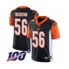 Youth Cincinnati Bengals #56 Hardy Nickerson Black Team Color Vapor Untouchable Limited Player 100th Season Football Jersey