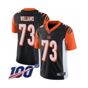 Youth Cincinnati Bengals #73 Jonah Williams Black Team Color Vapor Untouchable Limited Player 100th Season Football Jersey