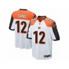 Youth Nike Cincinnati Bengals #12 Mohamed Sanu White NFL Jersey