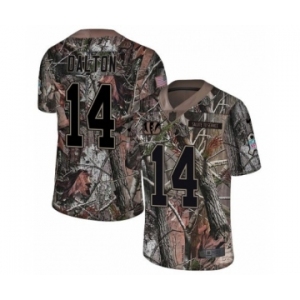 Youth Nike Cincinnati Bengals #14 Andy Dalton Limited Camo Rush Realtree NFL Jersey