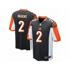 Youth Nike Cincinnati Bengals #2 Mike Nugent Black Team Color NFL Jersey