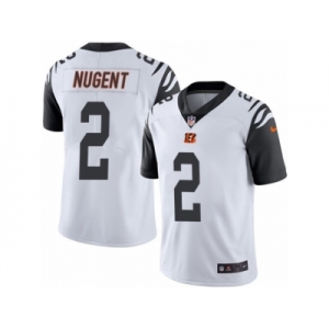 Youth Nike Cincinnati Bengals #2 Mike Nugent Limited White Rush NFL Jersey