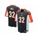 Youth Nike Cincinnati Bengals #32 Jeremy Hill Game Black Team Color NFL Jersey