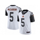 Youth Nike Cincinnati Bengals #5 AJ McCarron Limited White Rush NFL Jersey