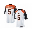 Youth Nike Cincinnati Bengals #5 AJ McCarron White NFL Jersey