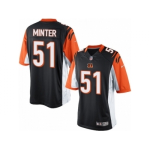 Youth Nike Cincinnati Bengals #51 Kevin Minter Limited Black Team Color NFL Jersey