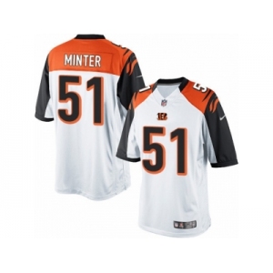 Youth Nike Cincinnati Bengals #51 Kevin Minter Limited White NFL Jersey