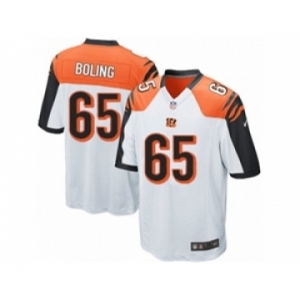 Youth Nike Cincinnati Bengals #65 Clint Boling White NFL Jersey