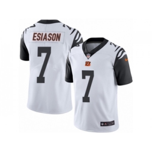 Youth Nike Cincinnati Bengals #7 Boomer Esiason Limited White Rush NFL Jersey