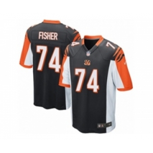 Youth Nike Cincinnati Bengals #74 Jake Fisher Game Black Team Color NFL Jersey